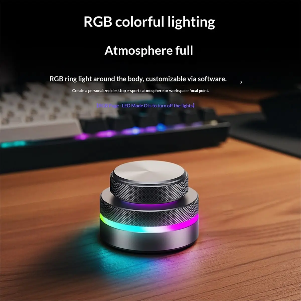 NEW FACTORY~Reverse Direction Knob Single Key Keyboard Custom Multimedia Live Streaming Volume Knob CNC Bluetooth Keyboard RGB