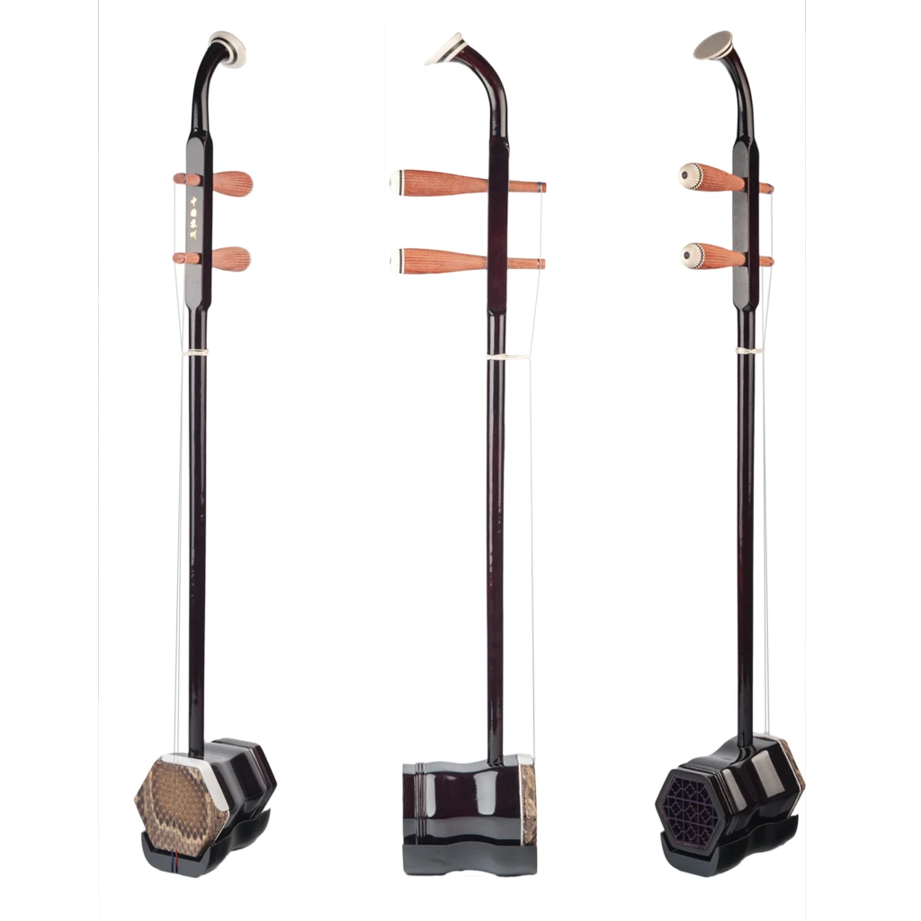 Mugig Chinese Erhu Erheen Two Strings Violin Fiddle Stringed Musical Instrument Solidwood Erhu Bow W/Rosin String Bow Case