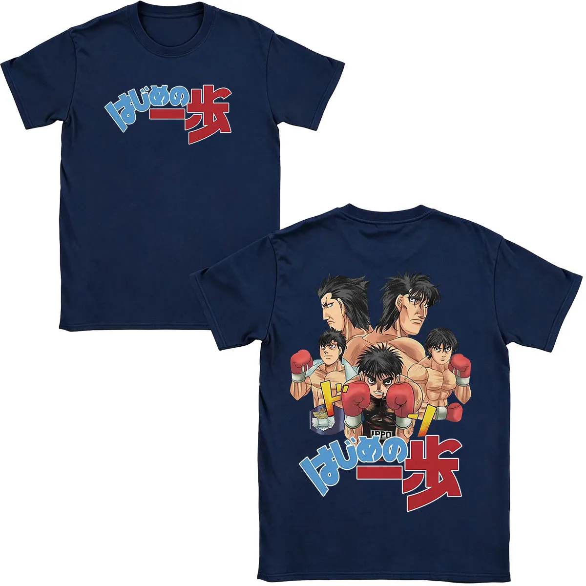 Anime Hajime No Ippo Kamogawa Boxing Gym Makunouchi T-Shirts Men's Women Clothing Fashion Cotton Oversized Short Sleeve T Shirts