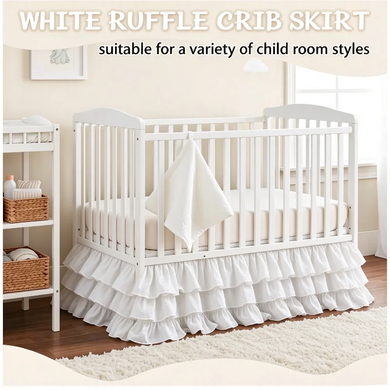 extra-long-crib-skirtwhite-crib-skirt-for-girls-boys-with-20-drop-dust-ruffle-triple-layer-boho-nursery-toddler-bed-skirts