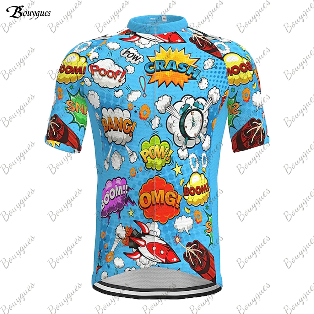 2023 Comics Cycling Jersey Men MTB Maillot Shirts Bicycle Clothing Mountain Bike Men's T-Shirt Wear Summer Outfit Clothes Jumper