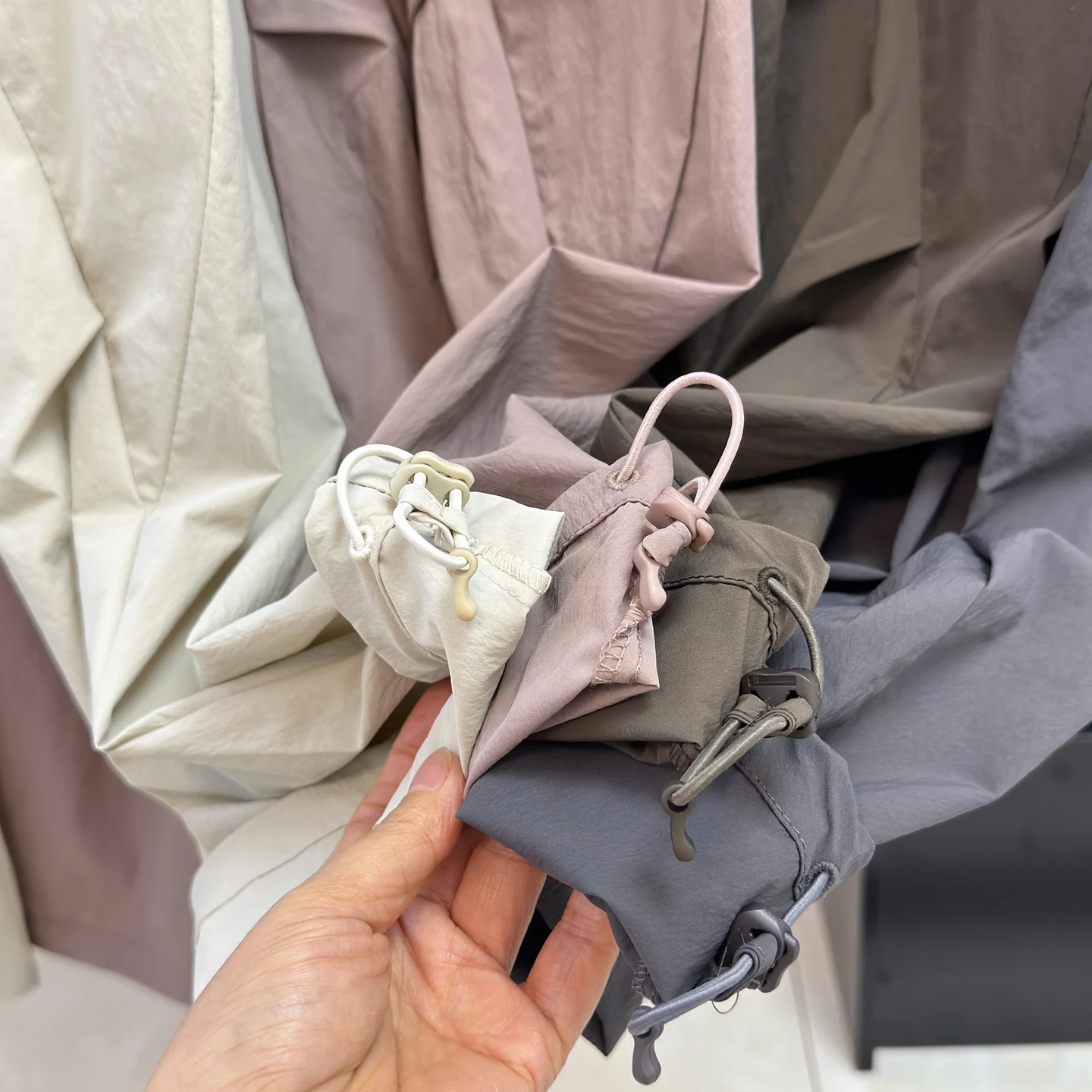 بنطلون عمل خارجي مقاوم للماء متعدد الجيوب على شكل سكين للرجال والنساء، بنطلون عسكري كاجوال بخصر طبيعي من النايلون #2