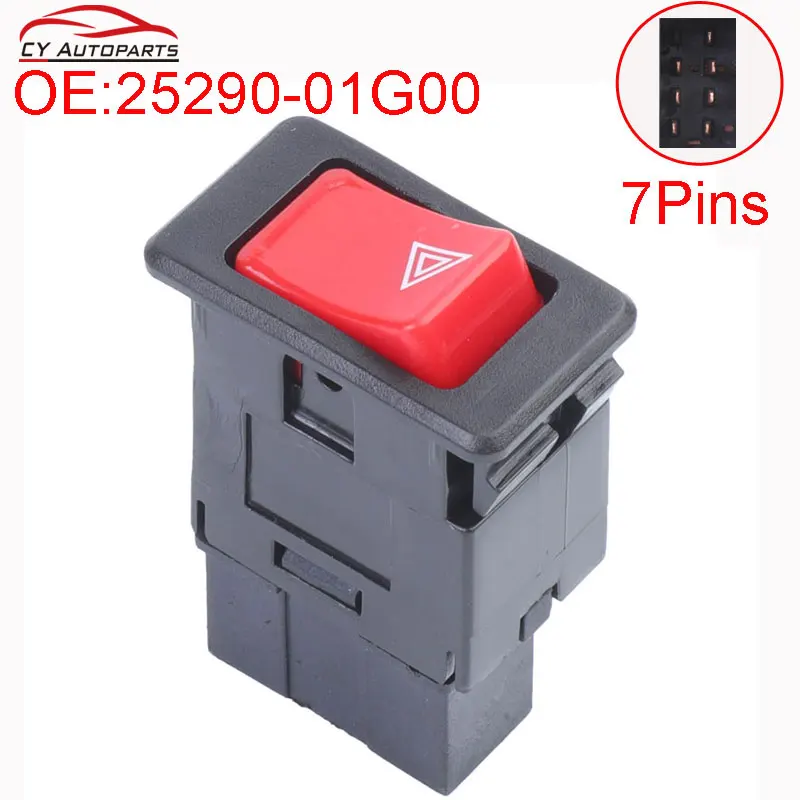 New Warning Hazard Emergency Light Switch Button For Nissan 25290-01G00 2529001G00