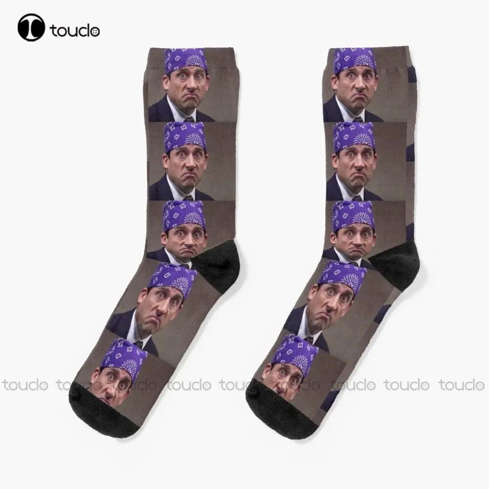 Prison Mike The Office Office Mike Michael Scott Socks Green Baseball Socks Christmas New Year Gift Custom Gift Streetwear Funny