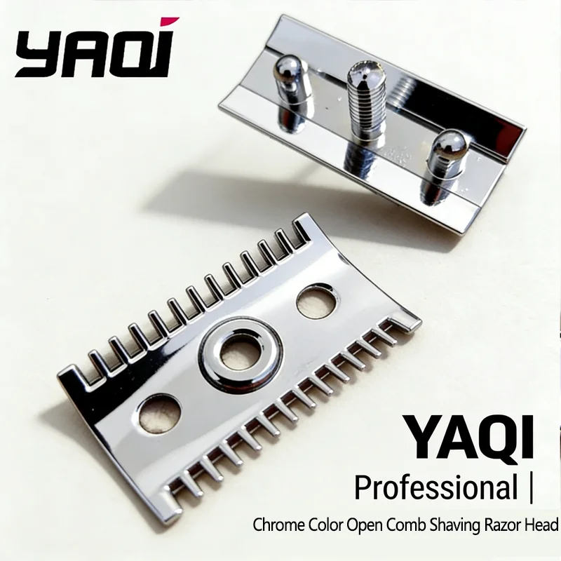 

YAQI Chrome Color Open Comb Shaving Razor Head for mens ‌Flash sale‌！