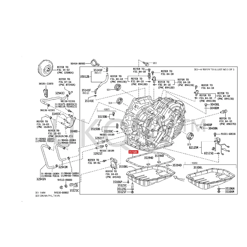 3516820010 To yo ta Corolla Yizhi Alphard Previa Transmission axle oil pan gasket (CVT)