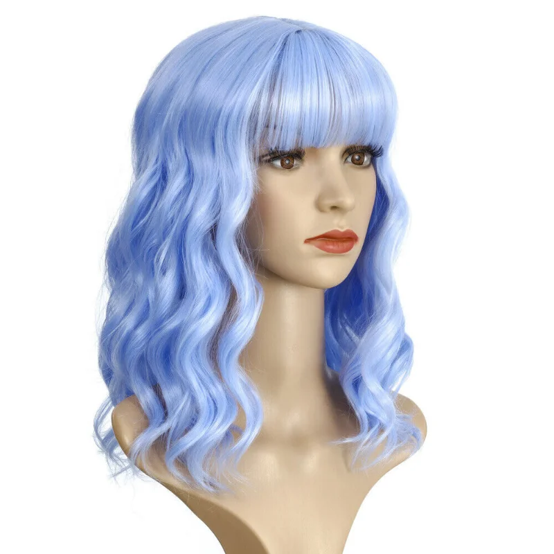 Charm  Ladies Curly Hair  Bangs Party Halloween Masquerade Wig