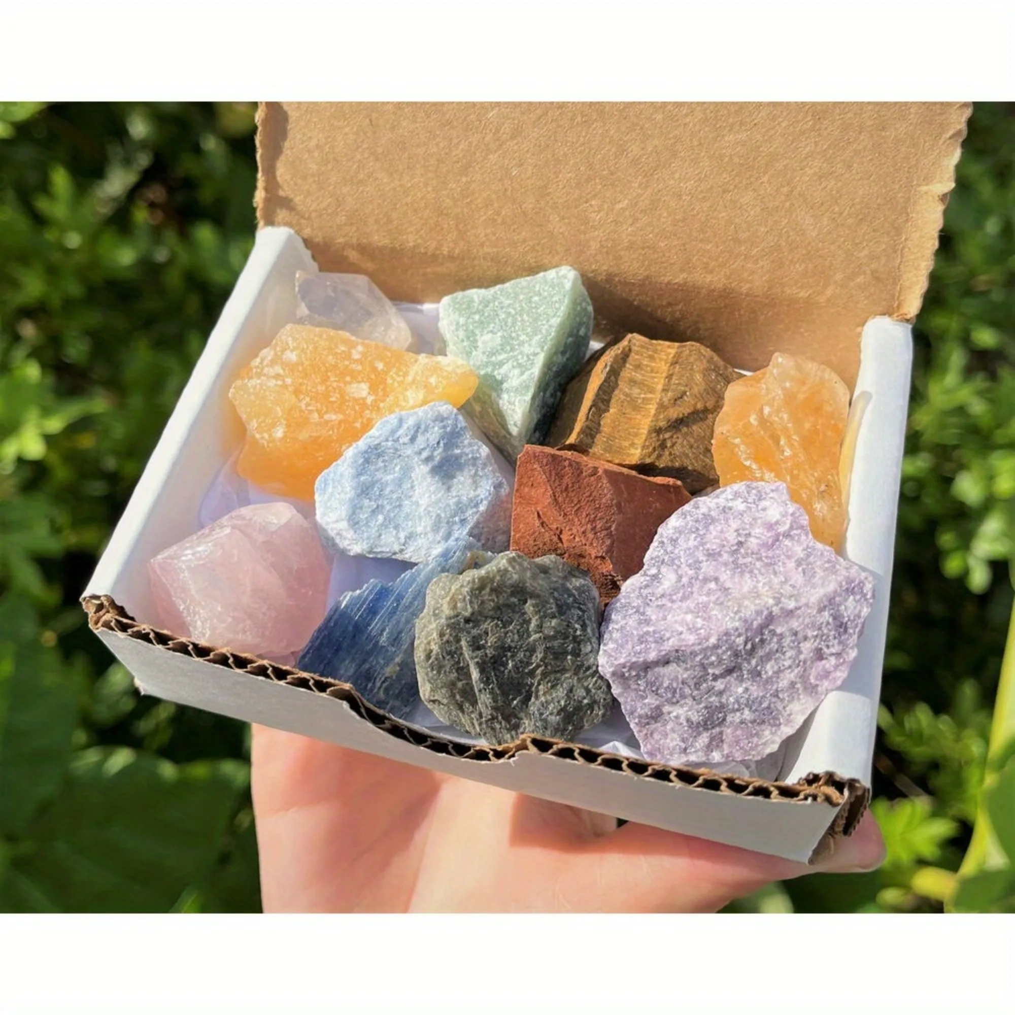 A Collection of 1000 Carats of Beautiful Natural Gemstones, Mixed with Handmade Gemstone Crystals for Jewelry Making, Craft Proj