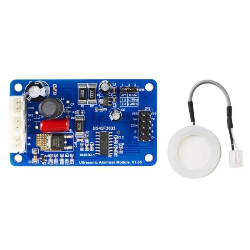 1.7MHz 2.4MHz Ultrasonic Atomizing Humidifier Module with Driver Board BMZ00040