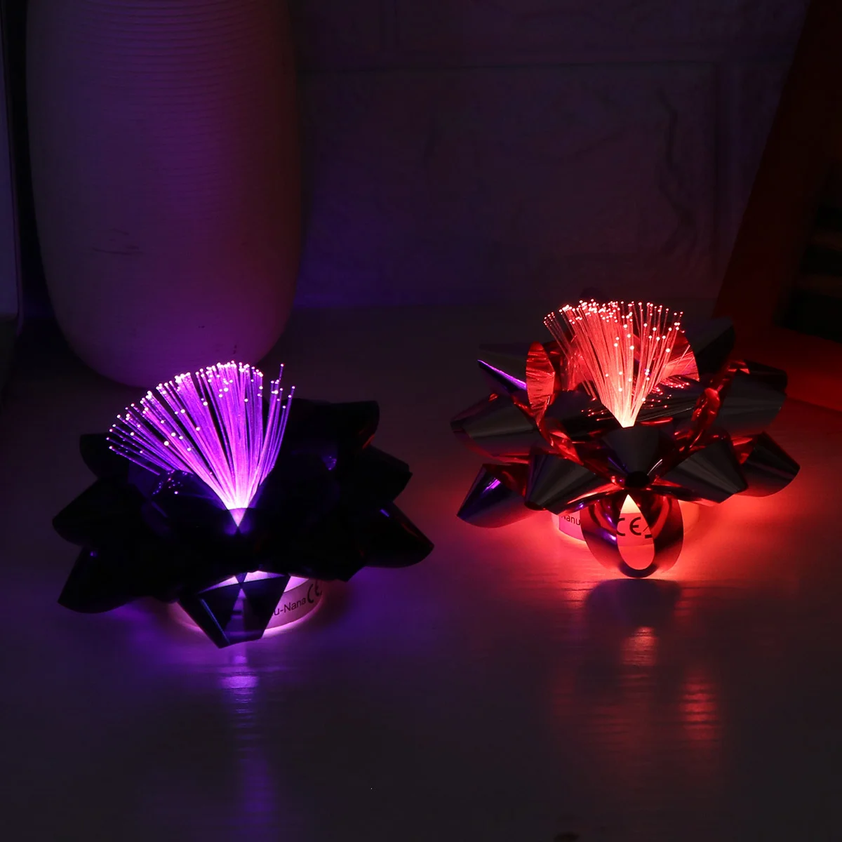 Colorful Fiber Optic Flower Home Decorative Plastic Flower LED Lamp Night Lights fiber optic flower lamp