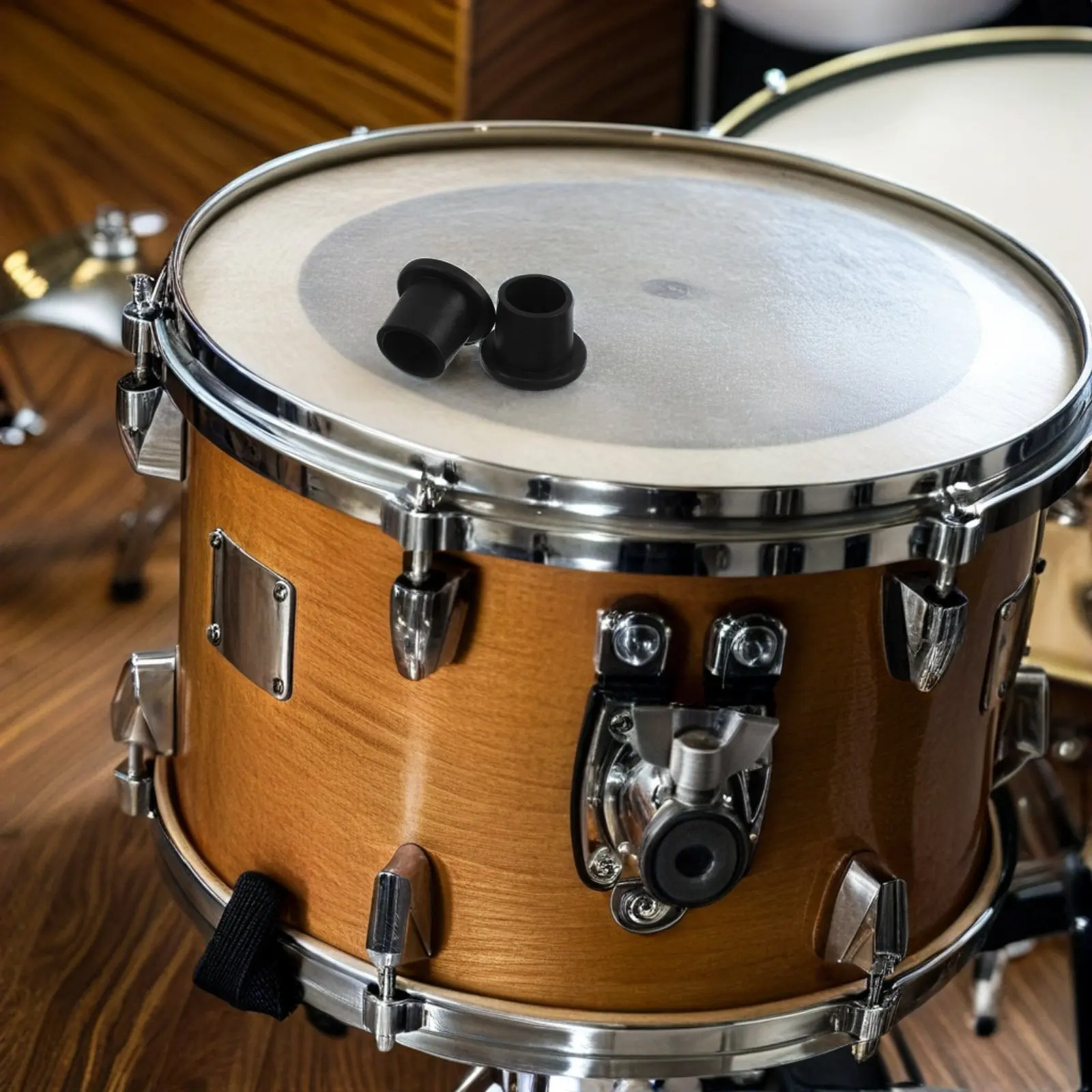 

4Pcs Anti-Slip Drum Leg Protectors 38Mm Rubber Foot Pads for Digital Drums Sound Insulation Stability