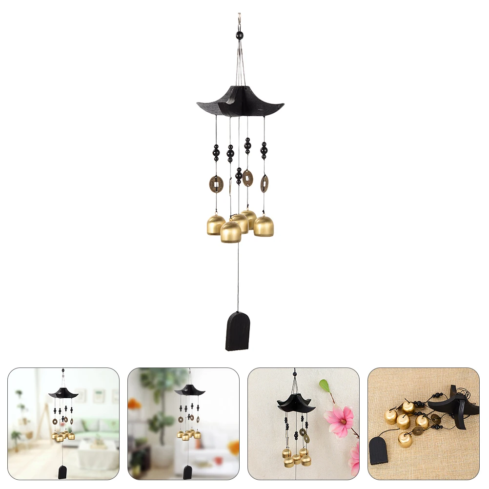 

Brass Wind Chimes Feng Shui Wind Bell Hanging Bell Chimes Chinese Coins Lucky Charm Garden Patio Decor Patio Hanging Decoration