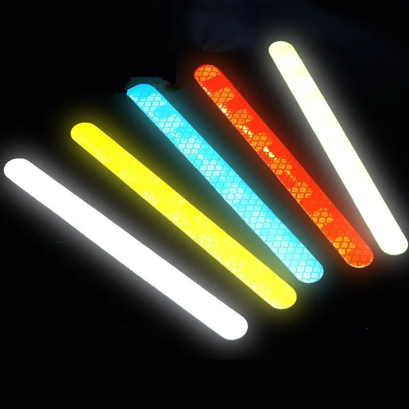 Car Rearview Reflective Strip Anti-collision Warning Stickers Reflector Tape Motorcycle Safety Warning Reflective Car Sticker