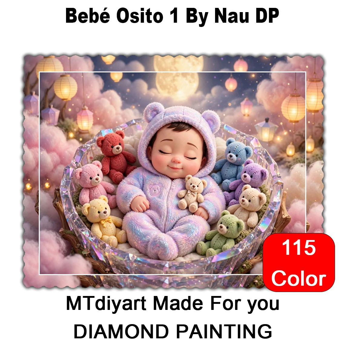 Bebé Osito 1 By Nau DP 115 Colors 50x70 70x100 Diamond Painting - AliExpress 15