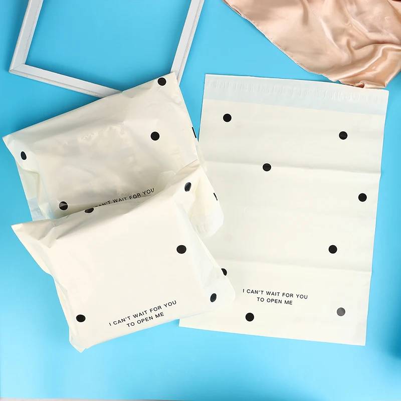 

10 Pcs/Lots Bow Knot Packaging Bags Waterproof Logistics Clothing Postal Pouch Custom Plastic Shipping Mailing Bag