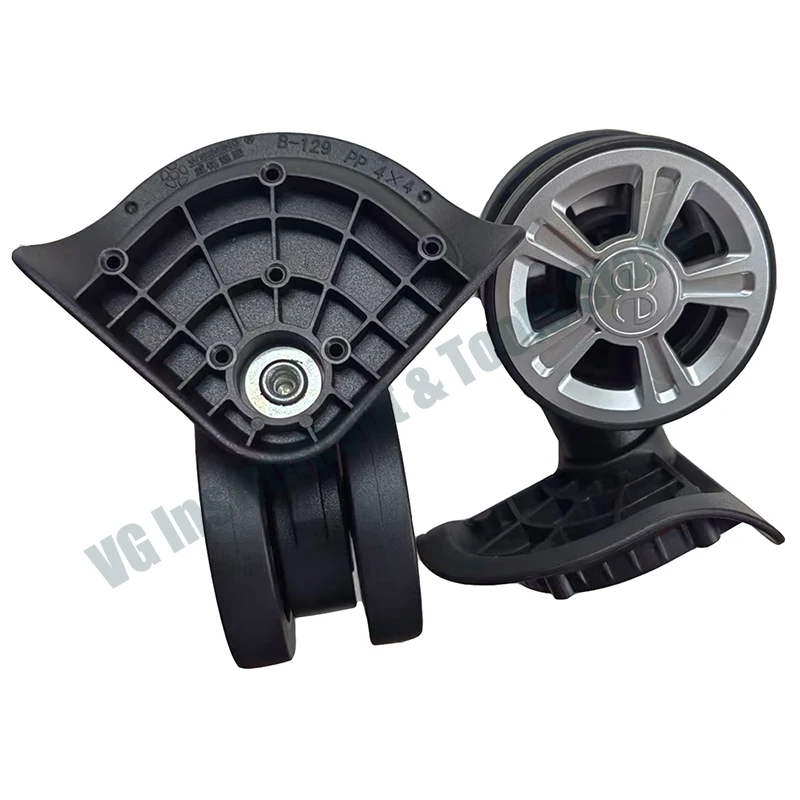 Neu für Weiming: B-129 Kunststoff-Rollenersatz für Kofferreparatur, Ziehgriff, Aluminiumrahmen-Box, Doppelte E-Rollen – Detail 5
