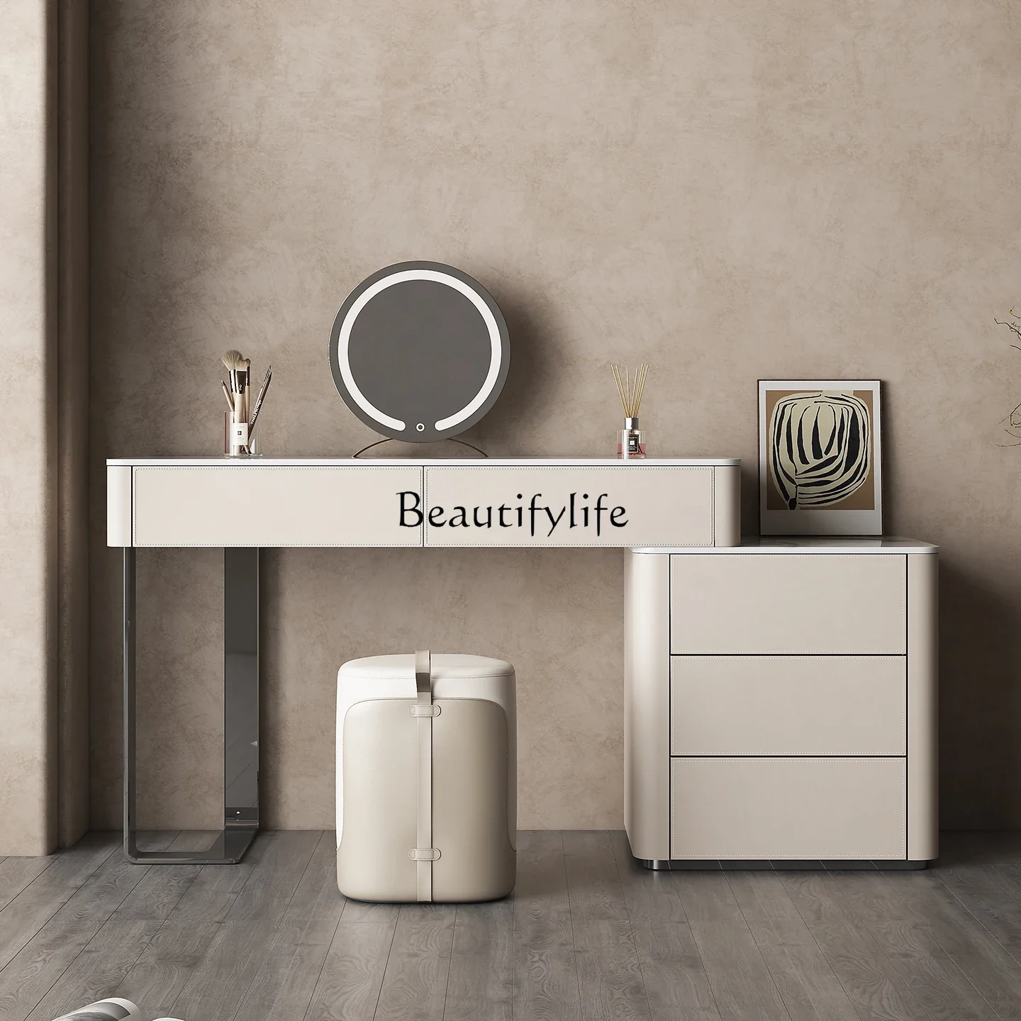 LXItalian light luxury dresser solid wood modern simple makeup tableSSS