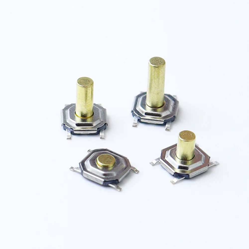 Microinterruttore 20/50/100/200pcs SMT 4*4 * H1.5/1.6/1.7/1.8/1.9/2.0/2.5/3.0mm interruttore a pulsante tattile momentaneo in metallo SMT limite 4pin