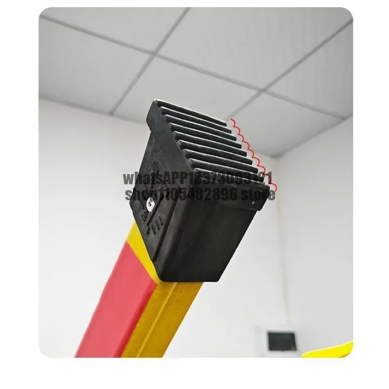 Thickened fully insulated FRP straight ladder construction process special maintenance ladder