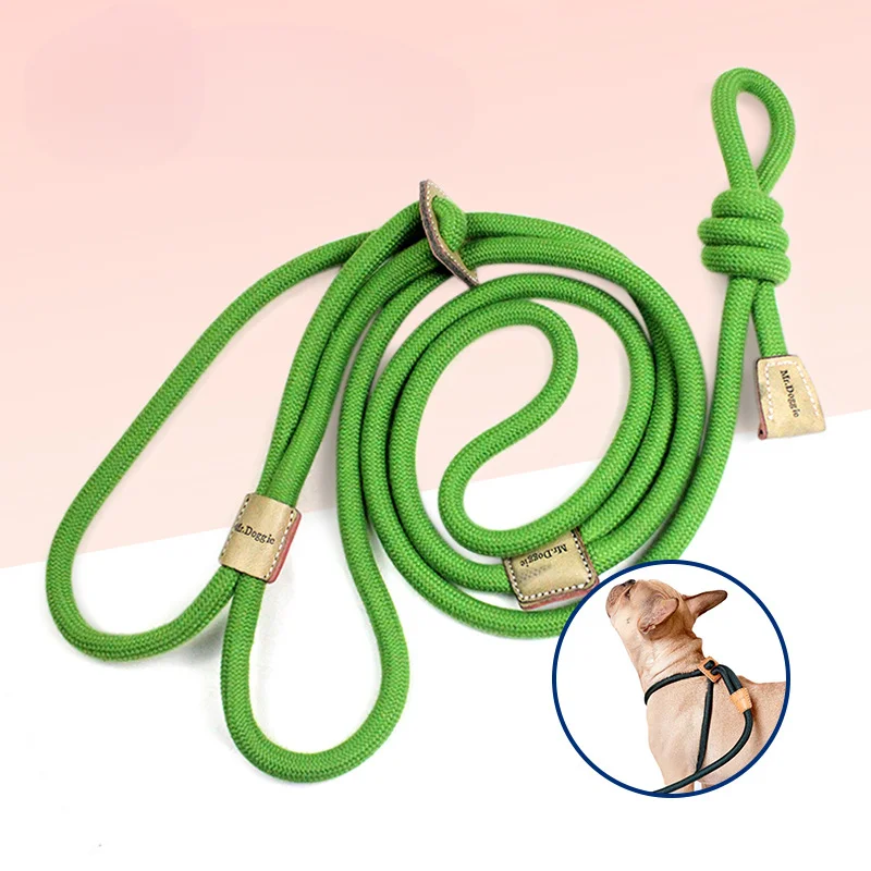 

Pet Integrated Traction Harness Braided Adjustable Thick Rope Bite-resistant Dog Harness Traction Rope