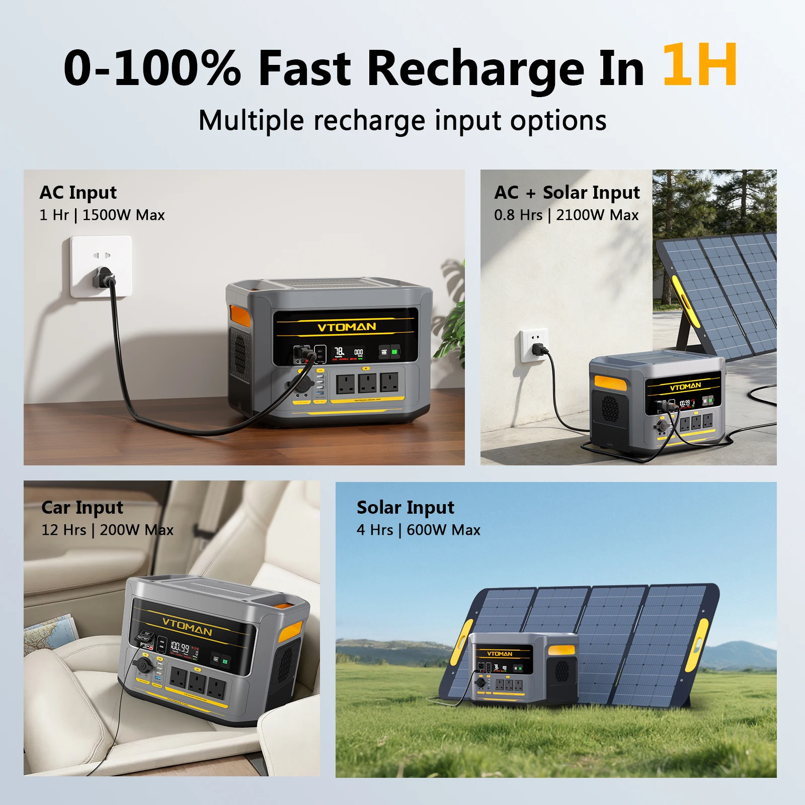 VTOMAN FlashSpeed 2400 Power S - Portable Power Station 600W Ups recensione e prezzo
