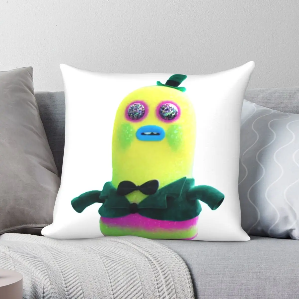 

Mr Dinkles Trolls Pillowcase Polyester Linen Velvet Pattern Zip Decor Throw Pillow Case Sofa Cushion Cover