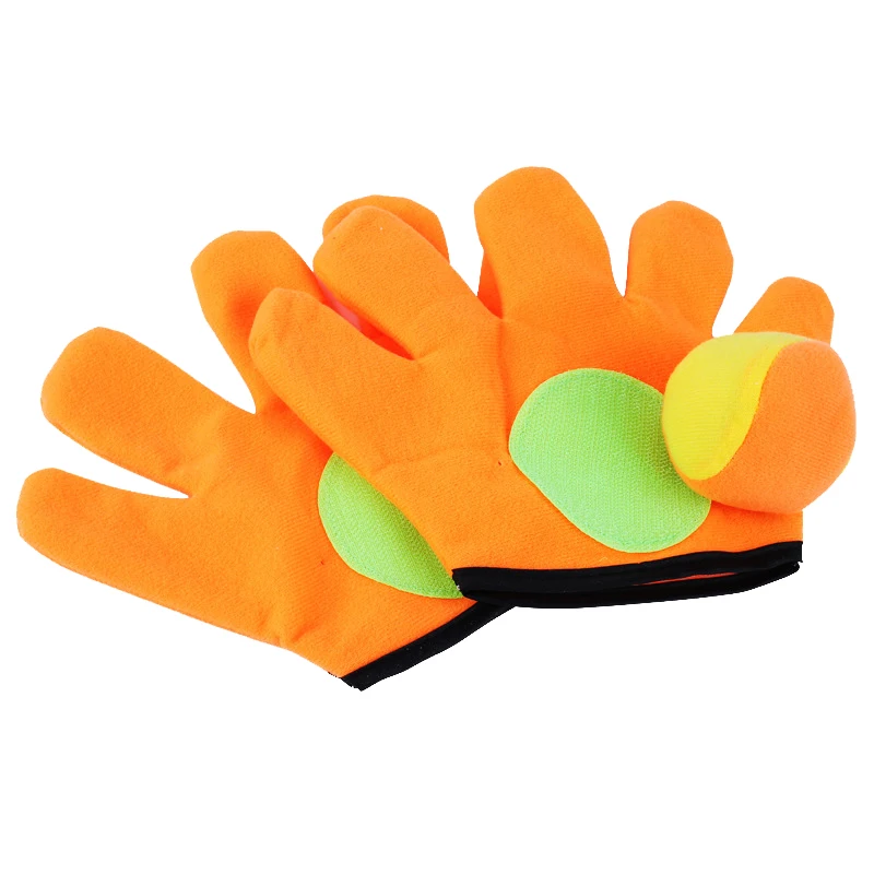 1 set di guanti palla appiccicosa gioco di sport all'aria aperta lancio di palline di cattura guanti giocattolo set guanti appiccicosi catturare palline che giocano giocattoli