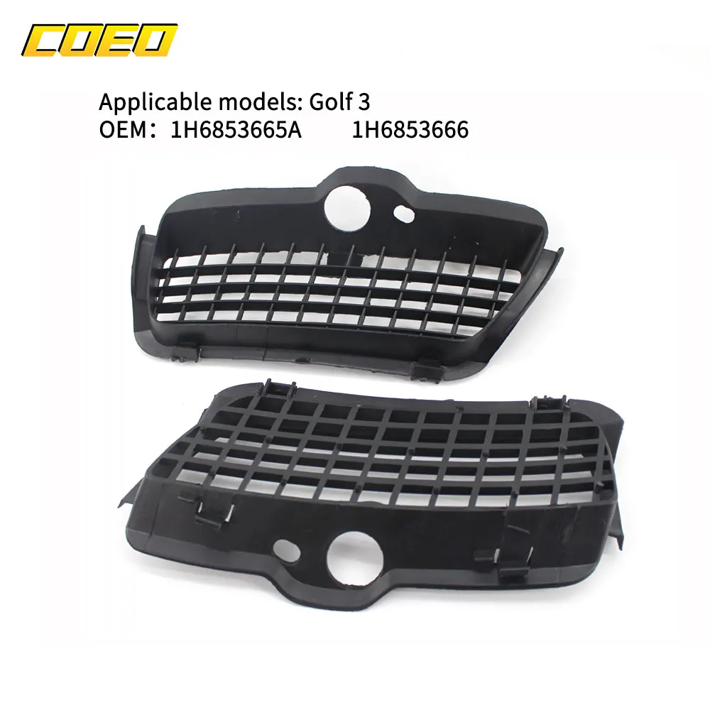 Original process Vehicle Accessories Front Fog Light Cover Grill Auto Spare Parts For VW Golf 3 1H6853665A 1H6853666