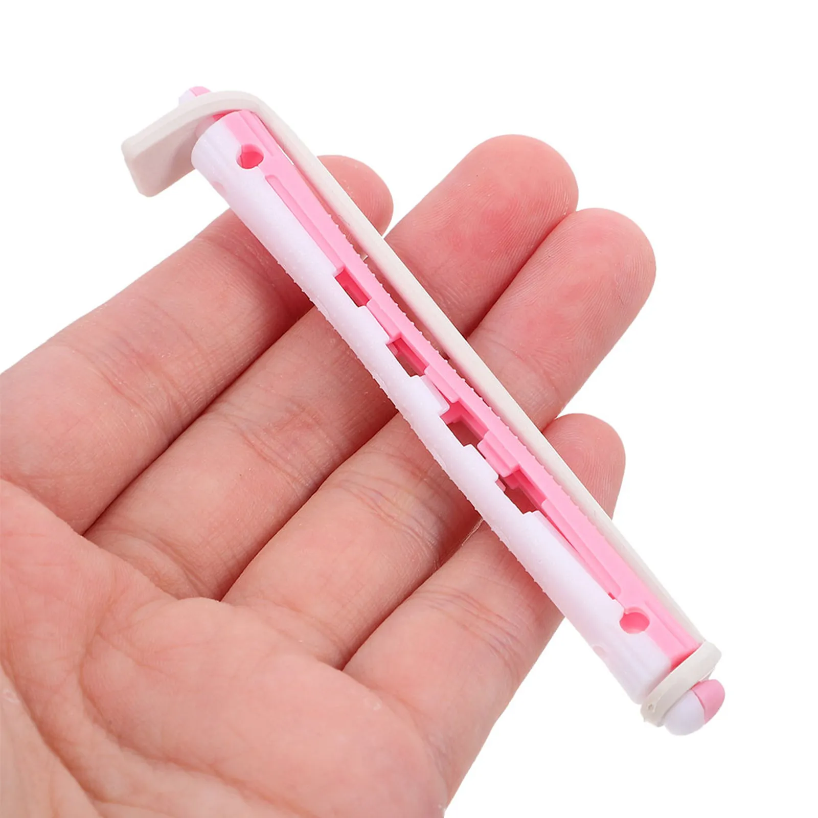 24Pcs Plastic Perm Rods Cold Perm Curlers No Heat Hair Rollers Dual-Color Hairdressing Rod Curling Tools for Short Long Hair