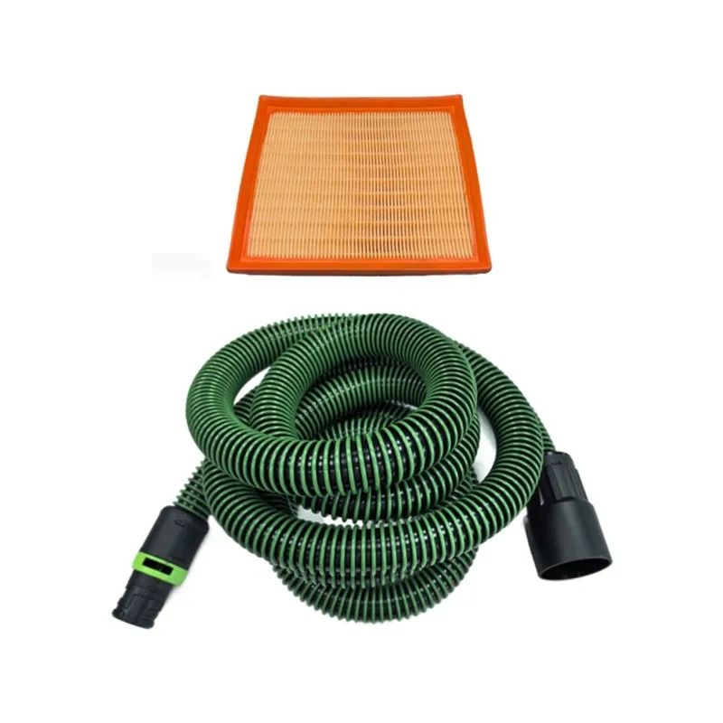 A26I-For Sander, Track Saw& Other Power Tools Compatible 5M Dust Extractor Hose With Filter For Festool CT15/26/36/48