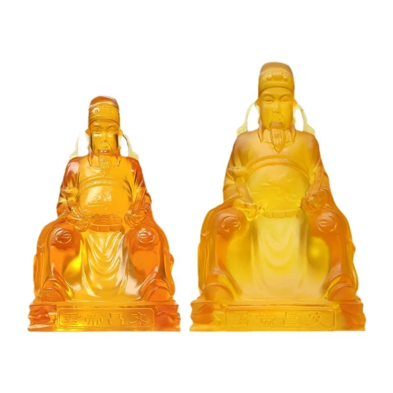 

The statue of Wenchang Emperor Jun is the god of Wenchang Xin resin Wenqu star is enshrined home study and living room