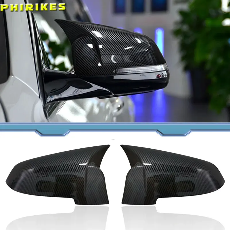 

Черные автомобильные накладки на боковые зеркала заднего вида из углеродного волокна для BMW 5, 6, 7 серии F10 F11 F18 F07 F12 F13 F06 F01 F02 LCI
