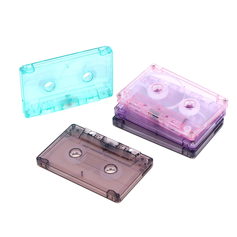 1Pc Color Blank Tape Case Audio Recording Cassette Tape Shell Empty Reel To Reel Cassette(No Inner Core And Outer Box)