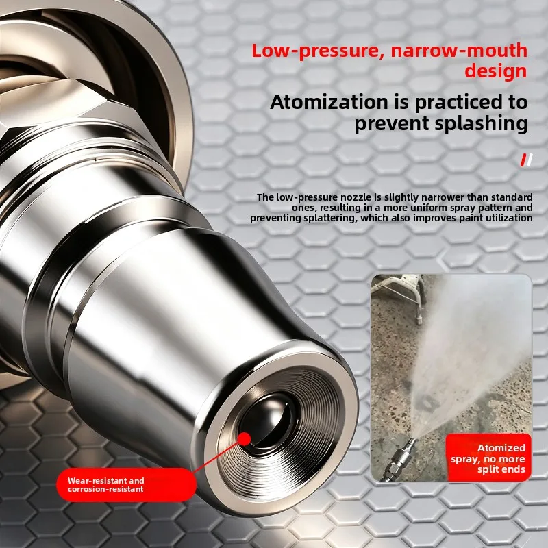 Multi‑Function Stainless Steel Quick Connect Nozzle Atomizing Straight Anti‑Splash Universal Efficient Sprayer Painting Part
