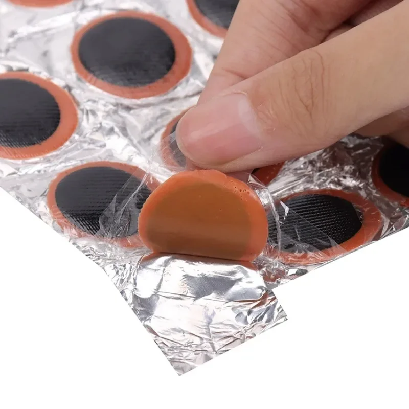 48Pcs Rubber Puncture Patches Bicycle Tire Tube Repair Kit No Glue Inner Tube Puncture Fix Tools Accessories view 6
