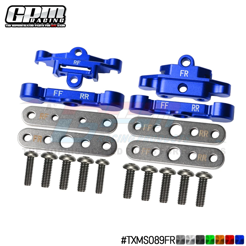 

GPM Alu Front+Rear Lower Arm Tie Bar Mount For TRAXXAS 1/10 Maxx 1/8 Maxx Slash