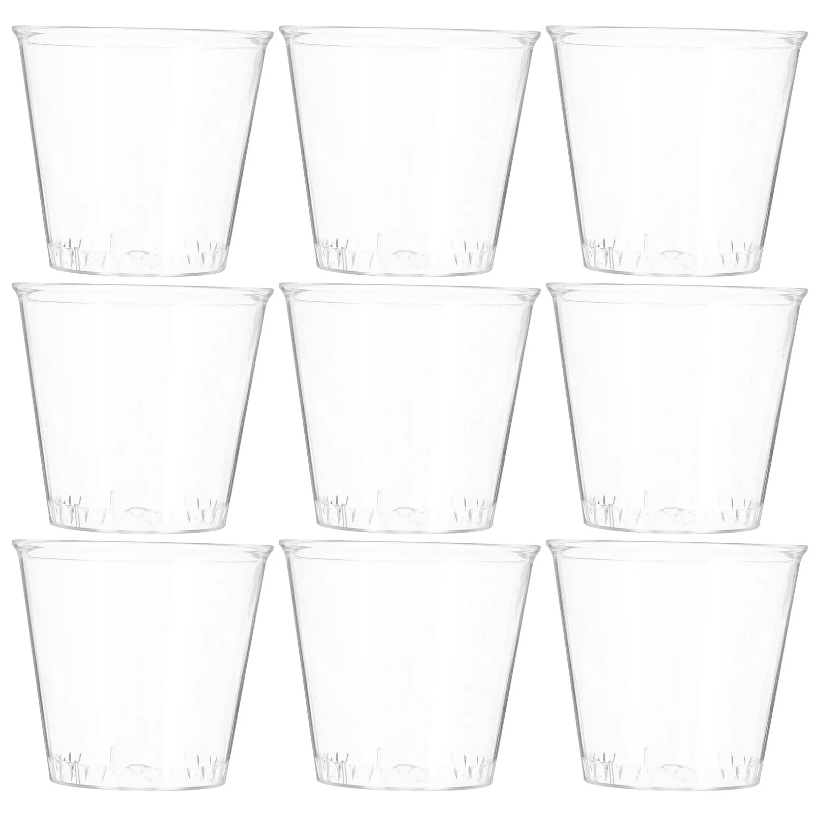 

100 pcs Clear Plastic Cups 30Ml Disposable Beer Glasses For Parties Weddings Cocktails Ice Cream Cold Drinks Durable Drinking