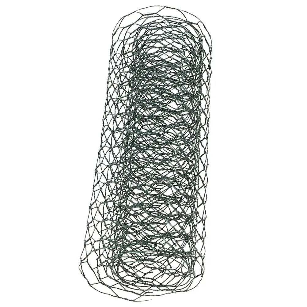 

1pcs Green Coated Wire Mesh Fence 0.6mm Thick 16mm Hole 0.1m Width 1m Length DIY Garden Nursery Pest Control Flower Net Chicken