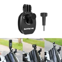 Soporte para parabrisas de motocicleta para DJI Osmo Nano/360/Action 5 Pro/GoPro 13/Pocket 3 Clip de aleación de aluminio para Insta360 Go Ultra X5