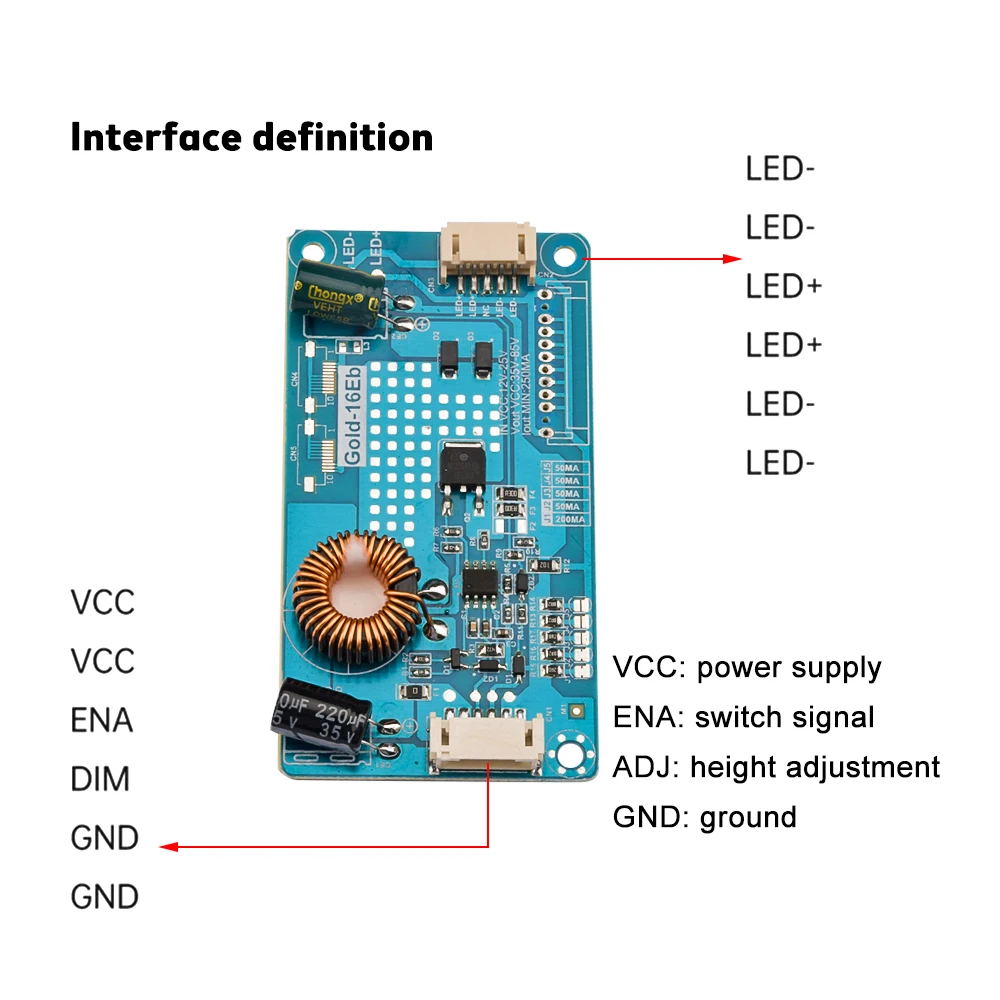 14-37 pollici A LED TV LCD Retroilluminazione Corrente Costante Bordo di Driver Boost Step Up Modulo Regolatore di Tensione 10.8-24V a 15-80V