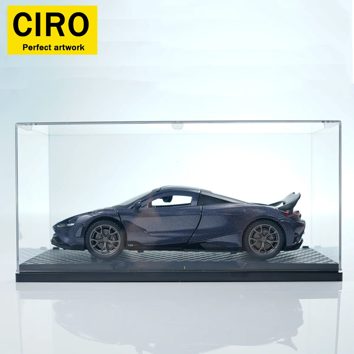 1: 22 مقياس سلسلة نموذج سيارة من سبيكة معدنية مصبوبة، لون أحمر/رمادي مطابق لعبة سيارة رياضية بباب مزدوج هدية عيد ميلاد رائعة للأولاد