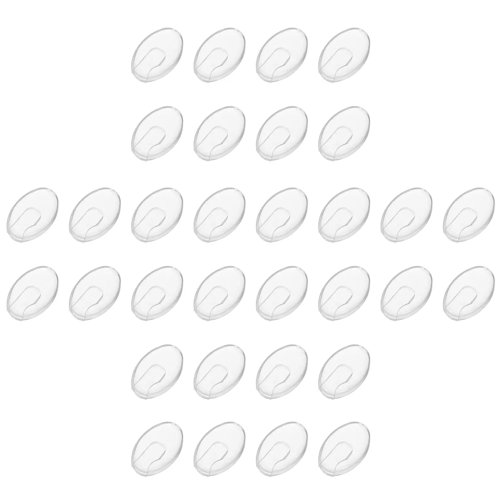 50Pairs Transparent Nose Pads for Glasses Push-in Air Chamber Anti-Slip Eyeglass Nose Pads Cushion Replacement for Rimless
