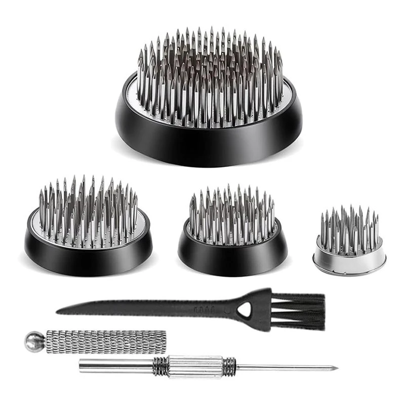 F-F Flower Arrangement Kit Round Flower Frogs With Alignment Tool& Cleaning Brush, Floral Pin Holder Vase Arranger For Home