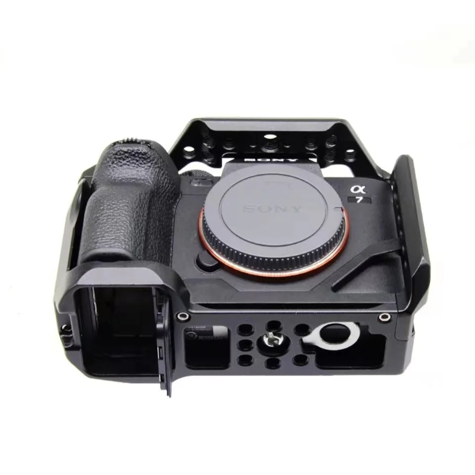 Quick Release L Plate for for Sony A7IV A7M4 A1 A7R4 A7S3 A9ii Camera Rig Cage Camera Aluminum Alloy Cage W/ Arca Swiss QR plate image 5
