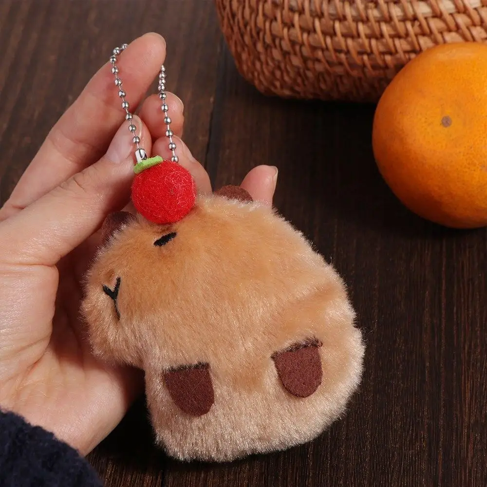 

Kawaii Soft Squeeze Capybara Keychain Cartoon Squeak Capybara Pendant Keyring Stuffed Capybara Keyring Bag Hanging