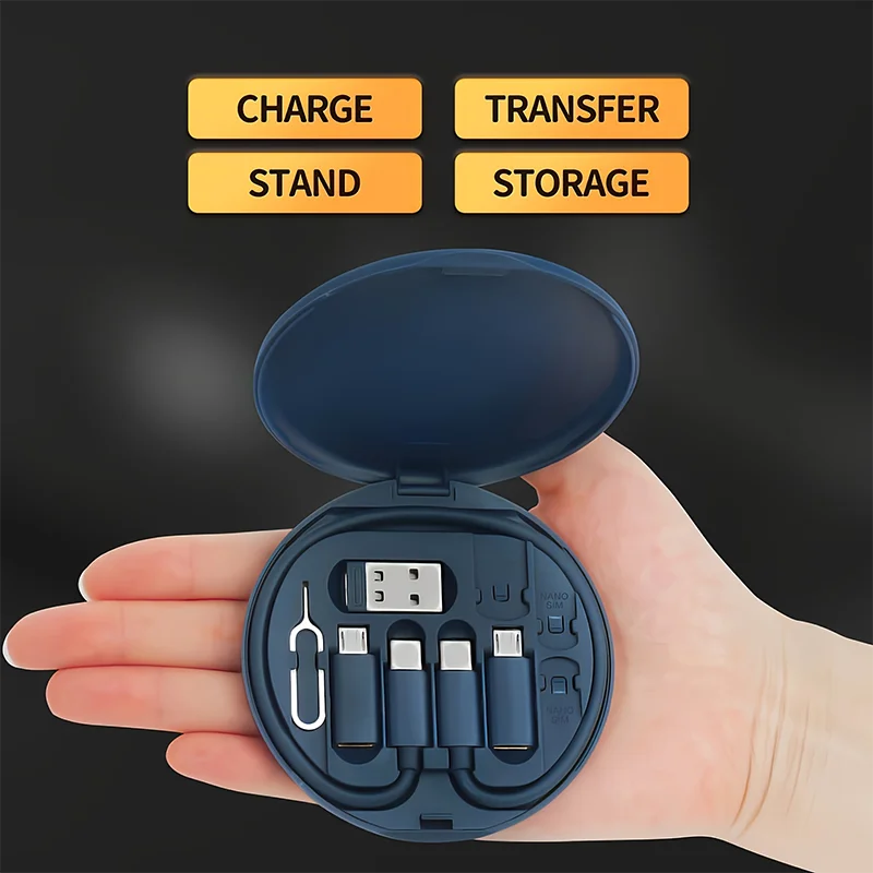 Adapter ładowania Multi USB typu C na C 60 W Zestaw USB typu C na oświetlenie Zestaw do konwersji USB A i typu C na Micro/typ C/oświetlenie