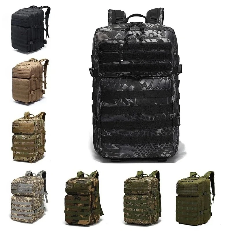 Outdoor 3P Tactical Backpack Multi Functional 45L Large Capacity Camouflage Outdoor Sports Mountain-climbing Backpack
