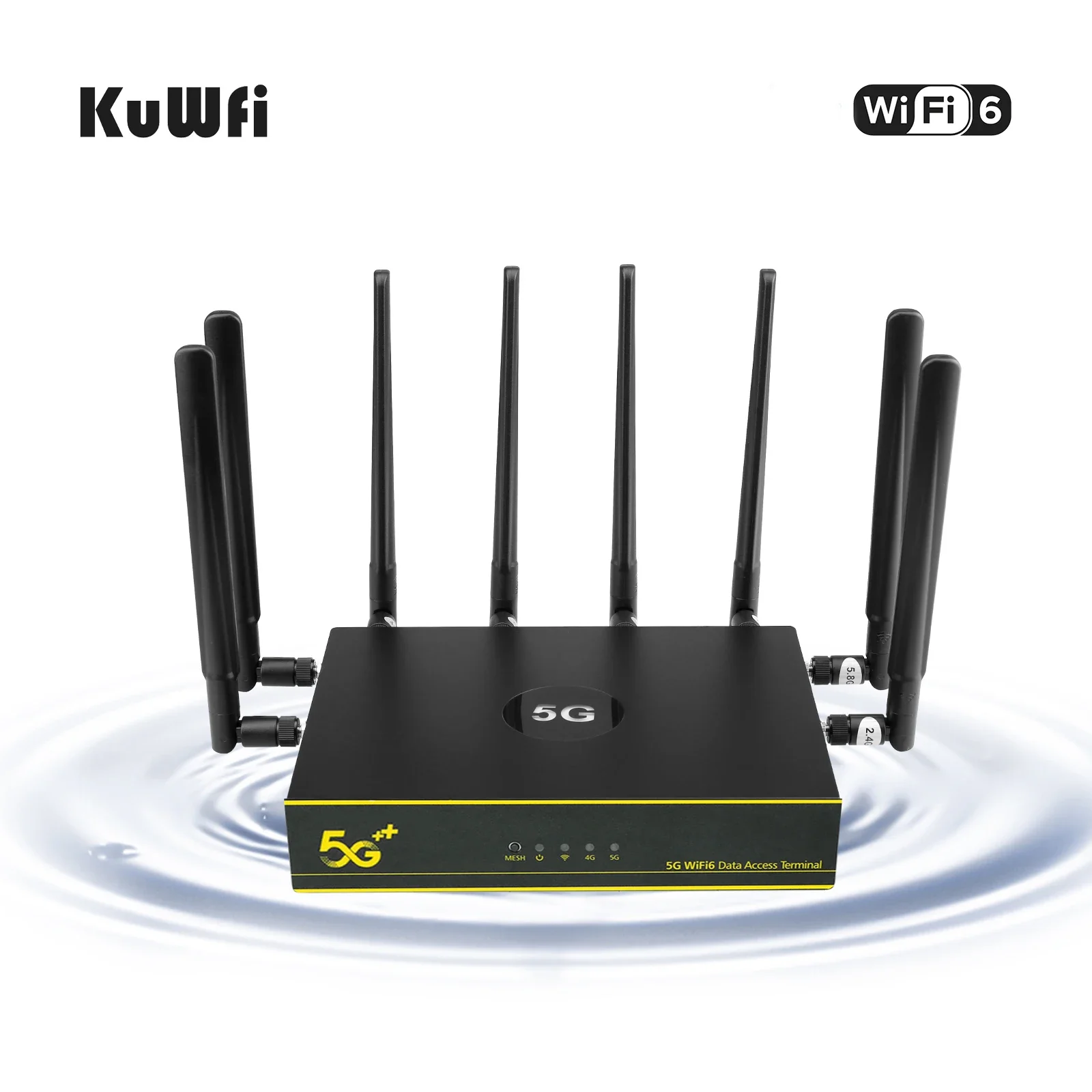 high speed KuWFi dual band 1800Mbps 5g wireless wiFi Router Hotspot 100+ Users gigabit 5g wireless router with sim card slot