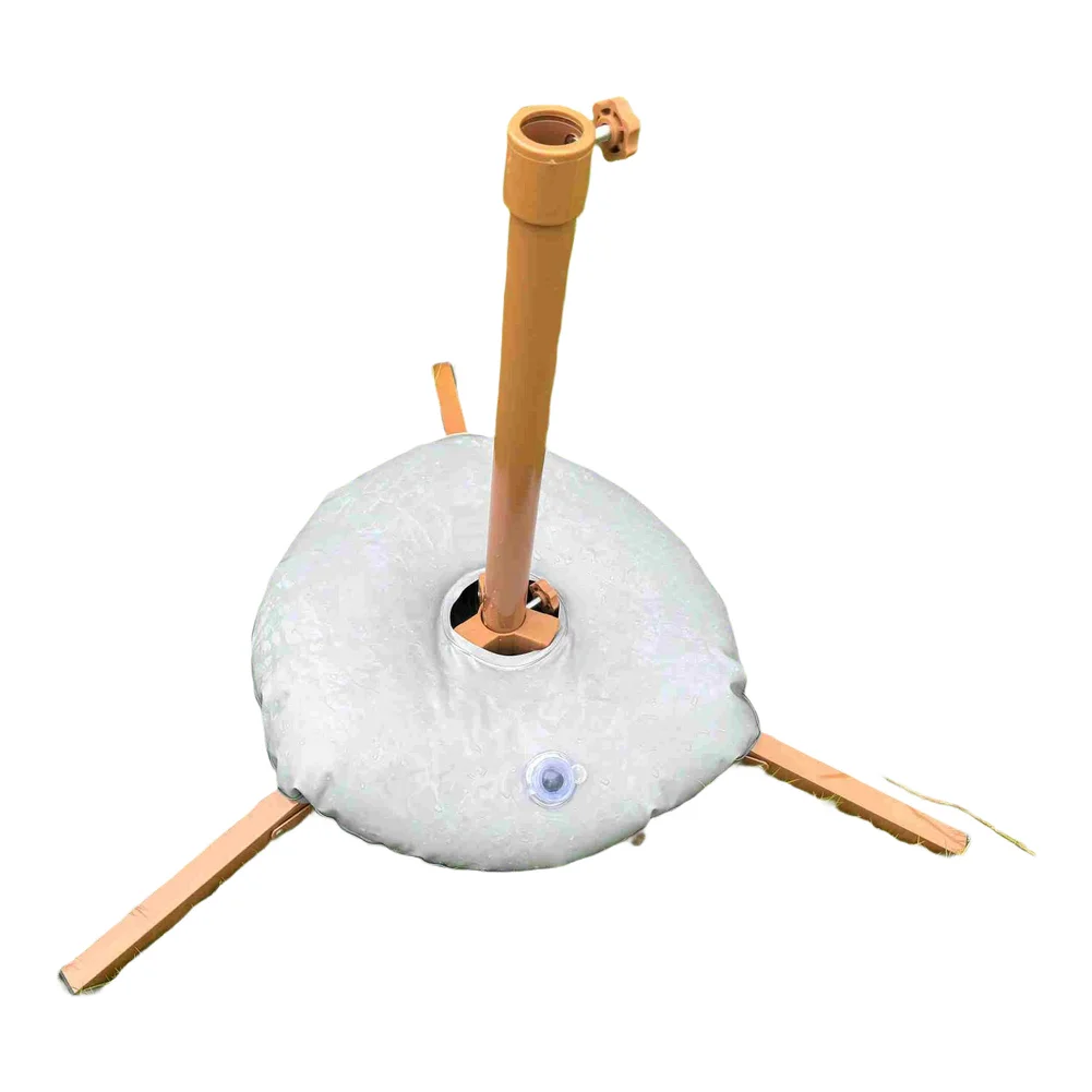 For Various Umbrella Sizes Metal Umbrella Base Foldable Umbrella Holder Beach And Outdoor Fun 55cm 21.65inch Quick Setup Process