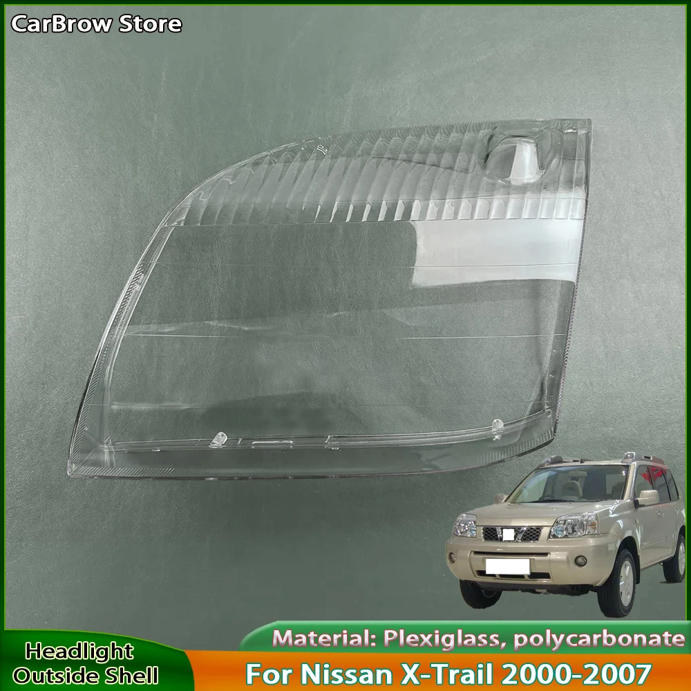 

For Nissan X-Trail T30 2000 2001 2002 2003 2004 2005 2006 Car Headlight Cover Lampcover Lampshade Lamp Lens Case Auto Light Caps